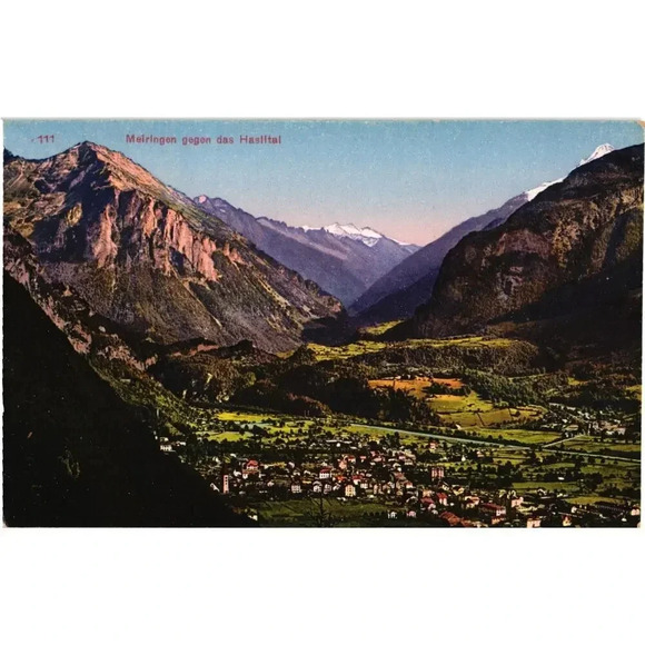 American Vintage Other - Meiringen Gegen Das Haslital Switzerland Postcard